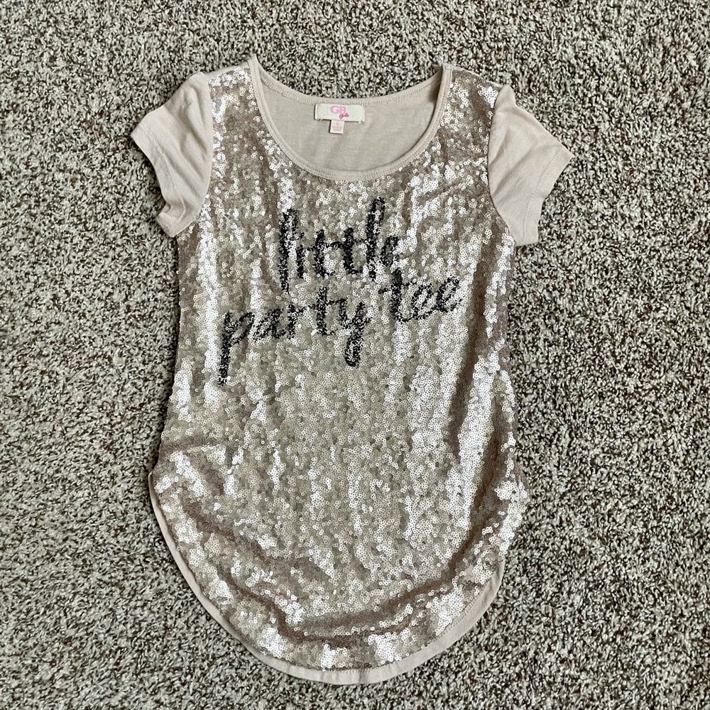 Girls sequin tee